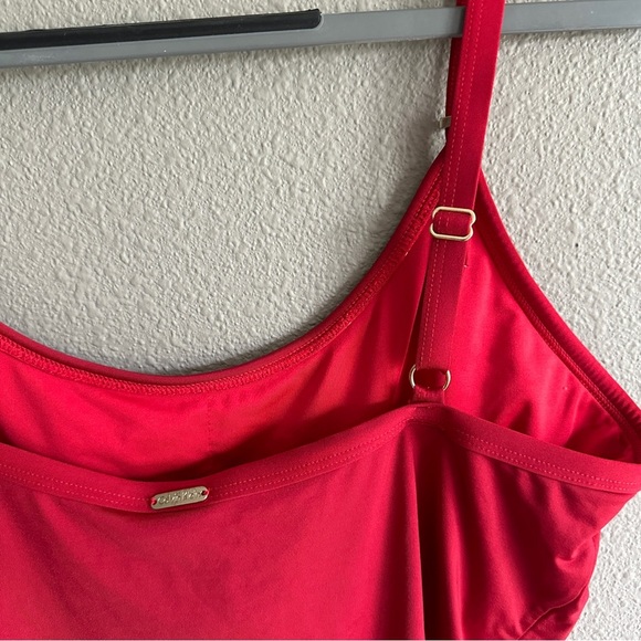 Calvin Klein Red Logo One-Piece Swimsuit 14 - Picture 8 of 10